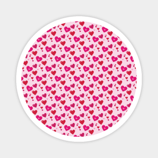 Valentines Day Hearts Repeated Pattern 114 Magnet